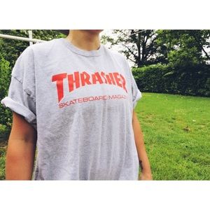 SOLD - Thrasher T-Shirt Skateboard Tees Skater